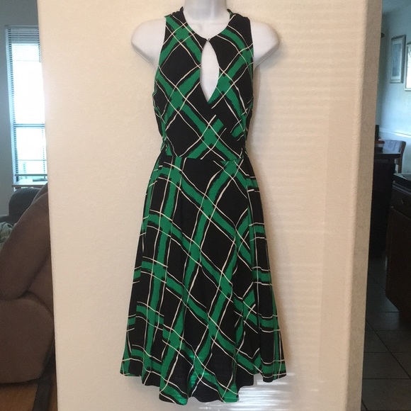 anthropologie green plaid dress Green Flannel Plaid Tatum Mini Dress Medium main image 1